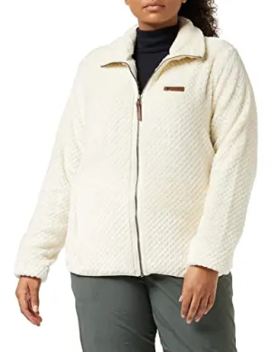 Columbia Women's Fire Side II Sherpa Full Zip, Chalk, X-Small