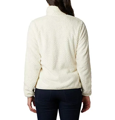 Columbia Women's Fire Side II Sherpa Full Zip, Chalk, X-Small