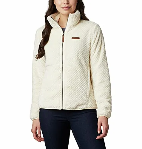 Columbia Women's Fire Side II Sherpa Full Zip, Chalk, X-Small