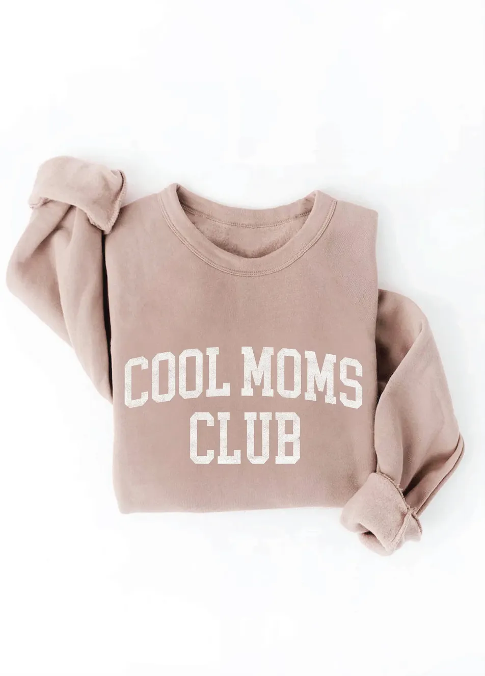 Cool Moms Club Bella Canvas Sweatshirt - Boutique Bella Canvas Sweatshirt/ Natural Sweatshirt / Mom Style/ Mom Life Sweater