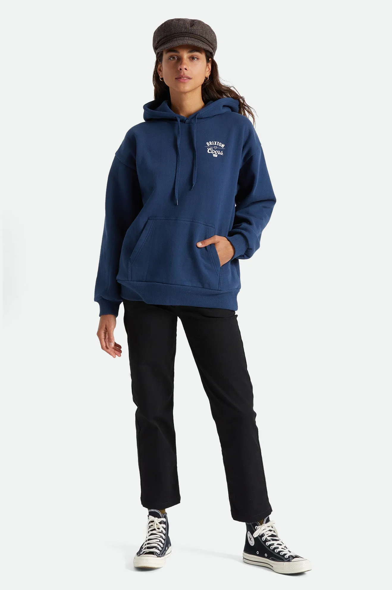 Coors Labor Women's Hoodie - Washed Navy