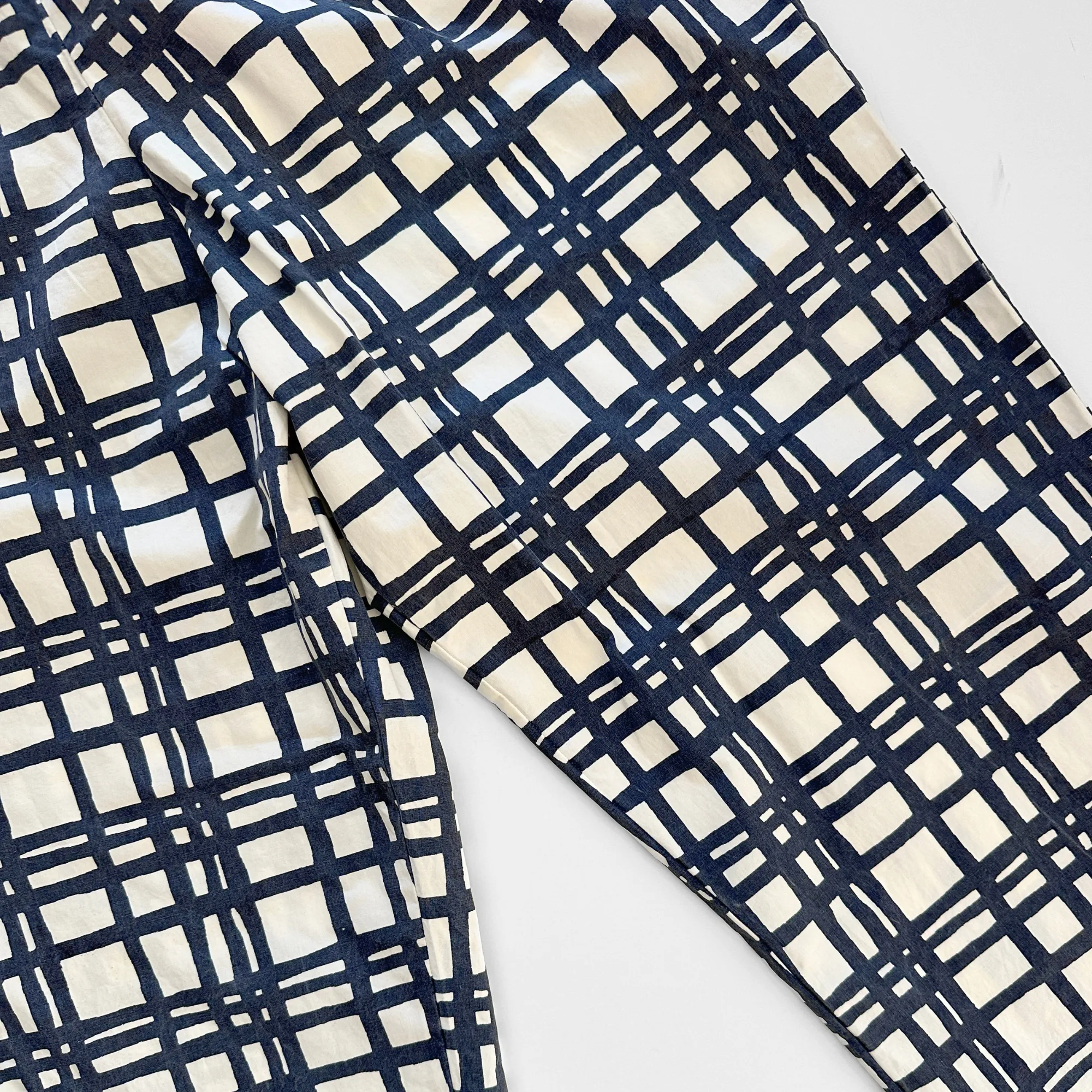 Cotton Poplin Pants - Darby - Midnight - Natural