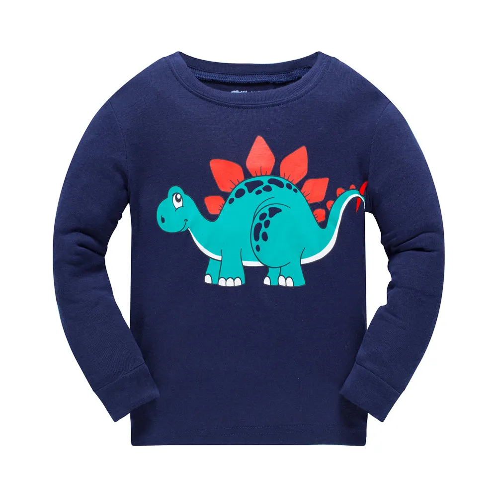Cottons Kids Pajama Set 2 Pack - Dinosaur & AirPlane