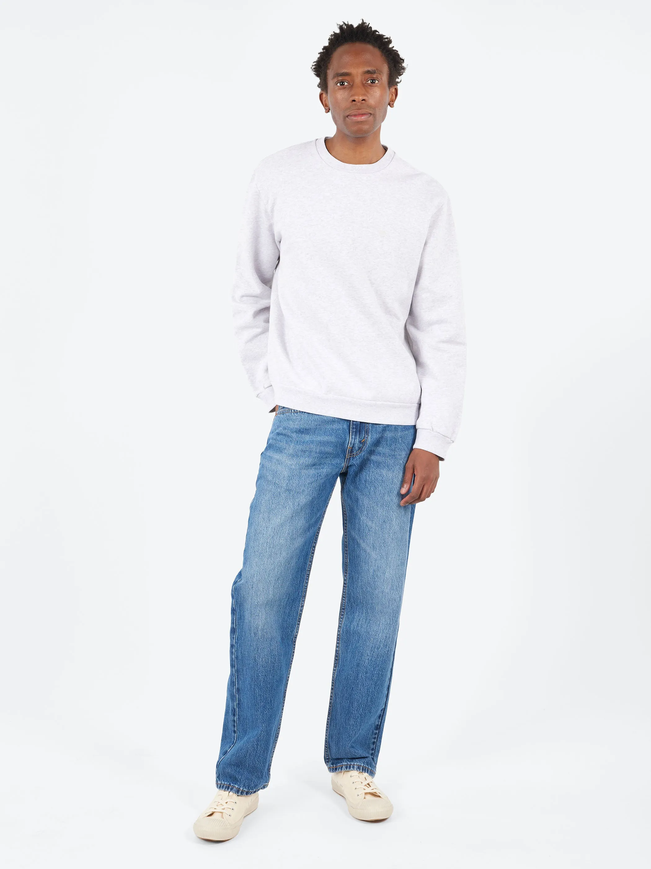 Crew Neck Fleece Sweater