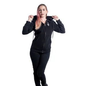 Cross logo ungendered classic zip hoodie - Fully USA made