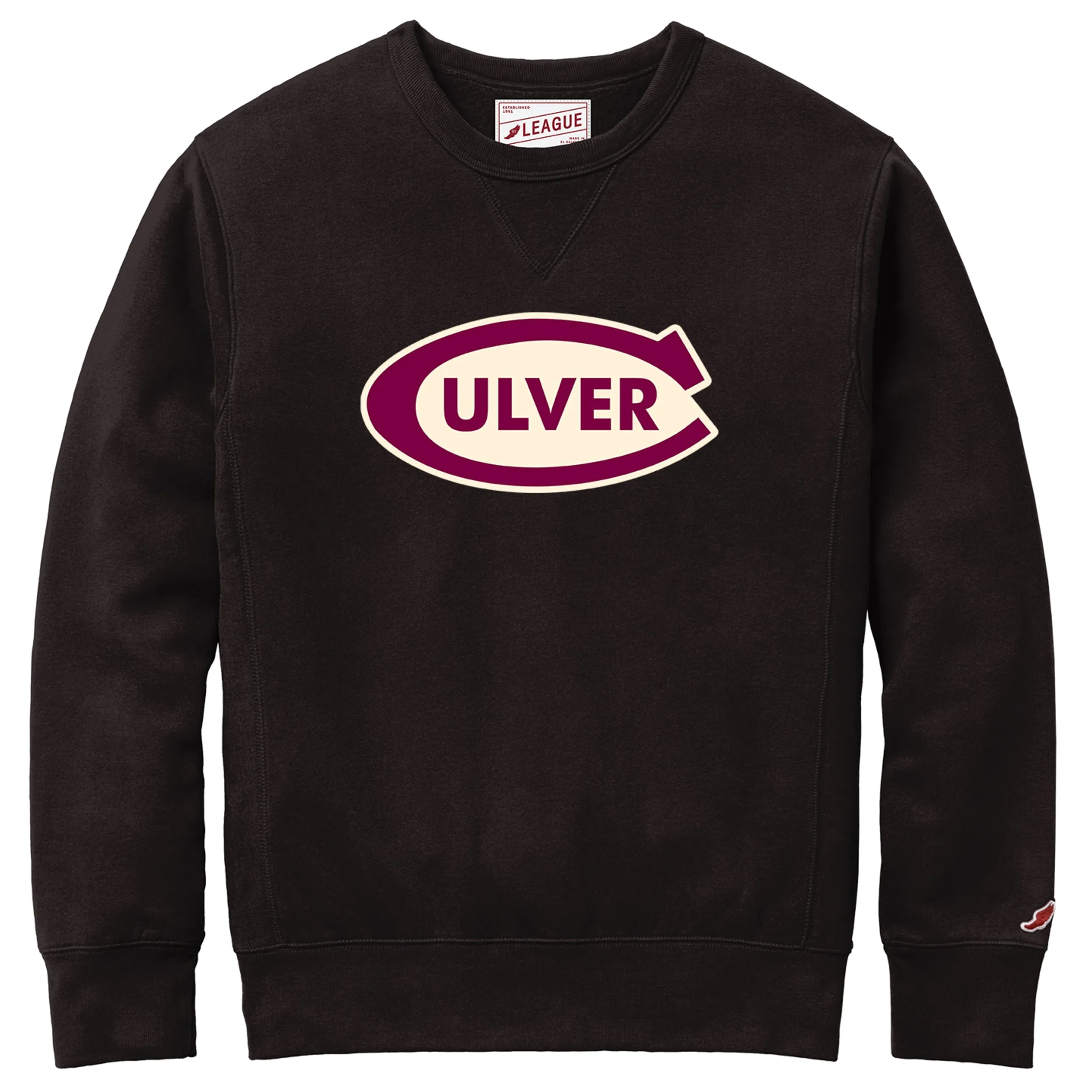 Culver Stadium Crew Black with Chenille Appliqué
