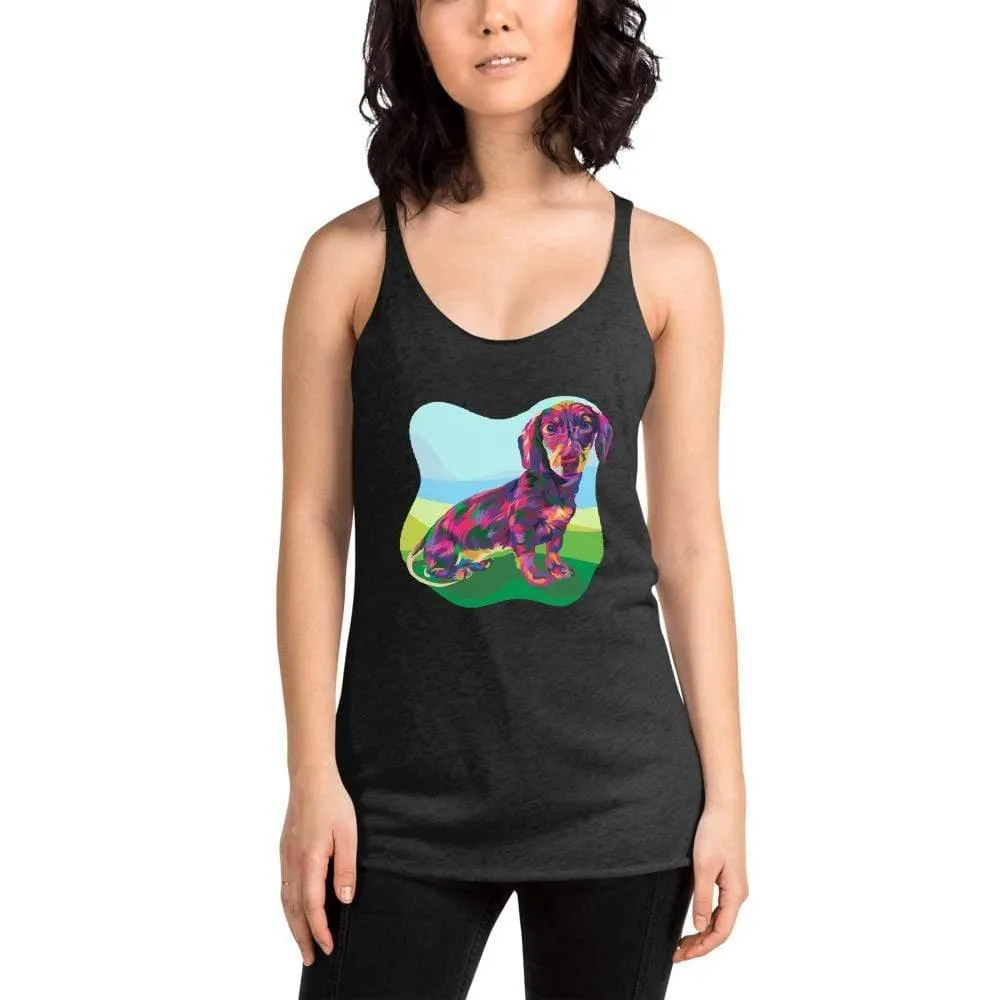 Dachshund Dog Racerback Tank Top