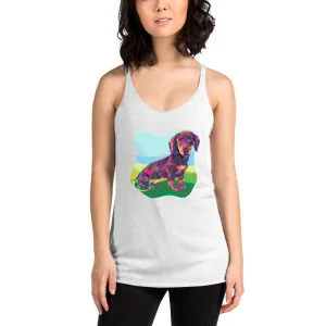 Dachshund Dog Racerback Tank Top