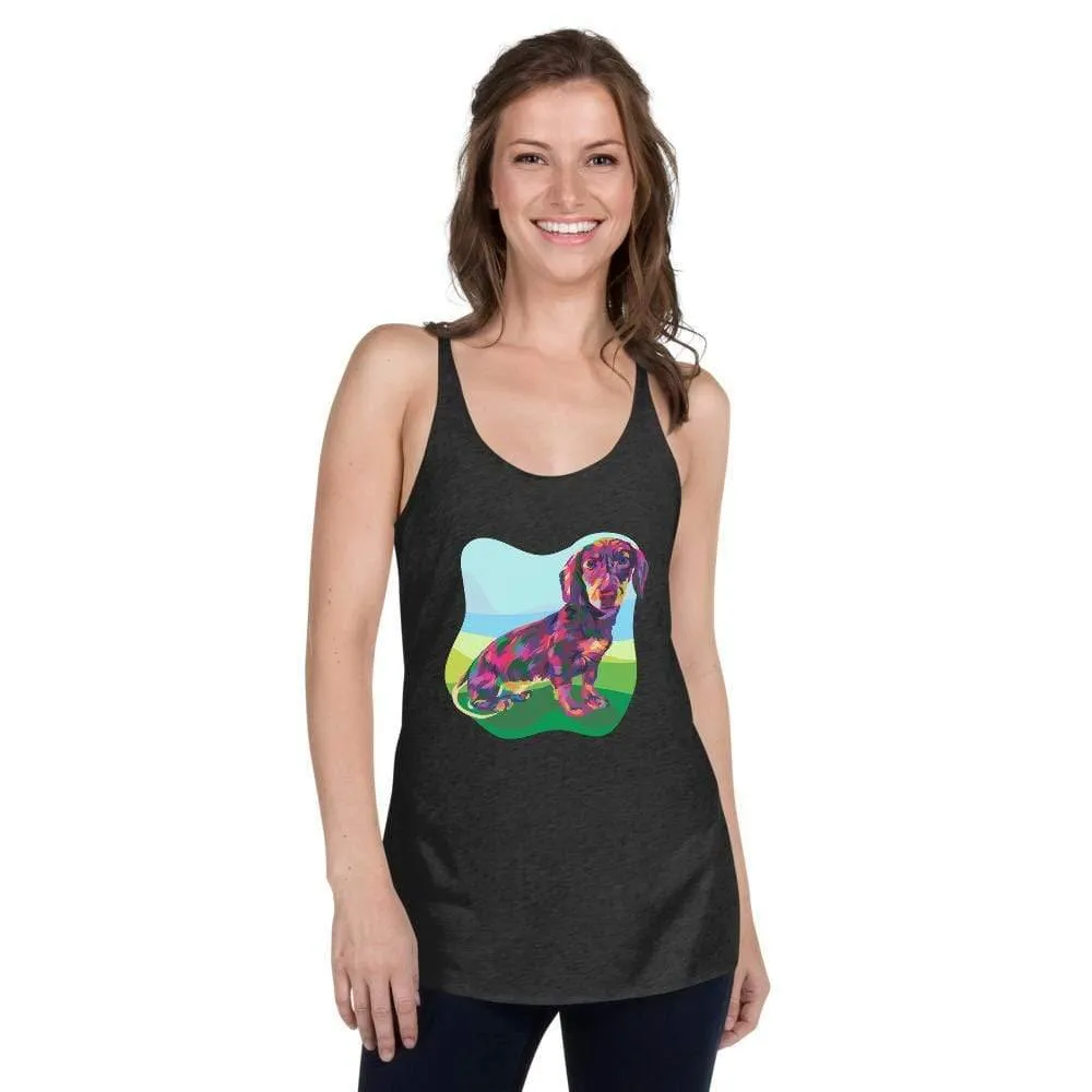 Dachshund Dog Racerback Tank Top