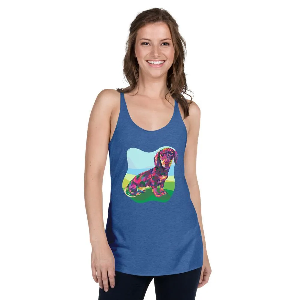 Dachshund Dog Racerback Tank Top