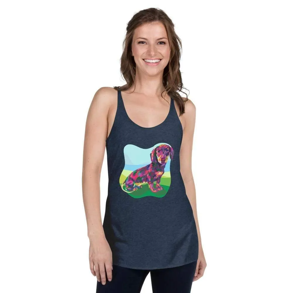 Dachshund Dog Racerback Tank Top