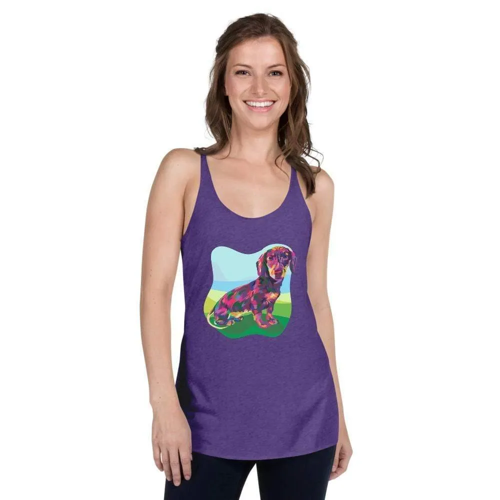 Dachshund Dog Racerback Tank Top