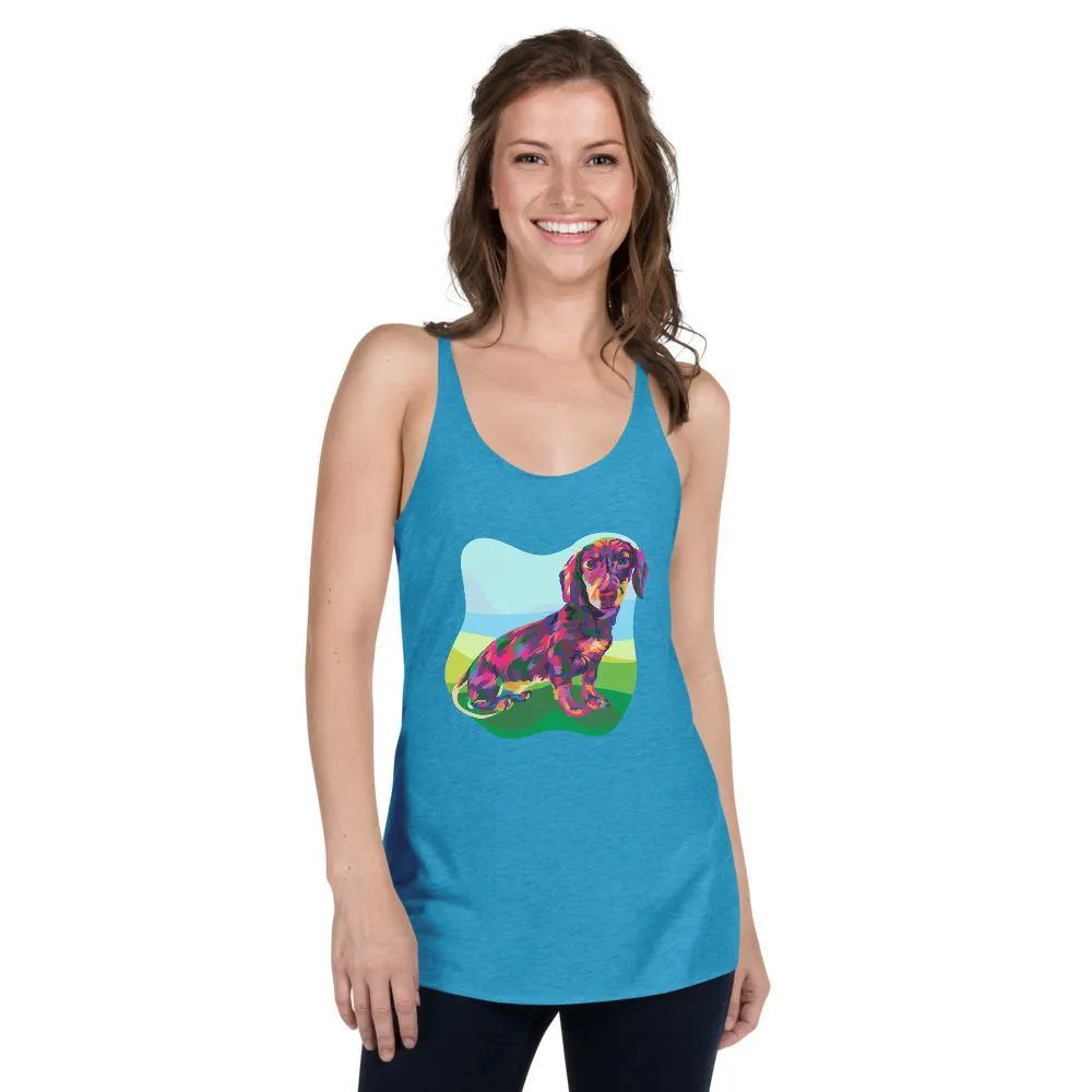 Dachshund Dog Racerback Tank Top
