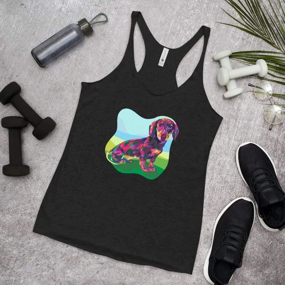 Dachshund Dog Racerback Tank Top