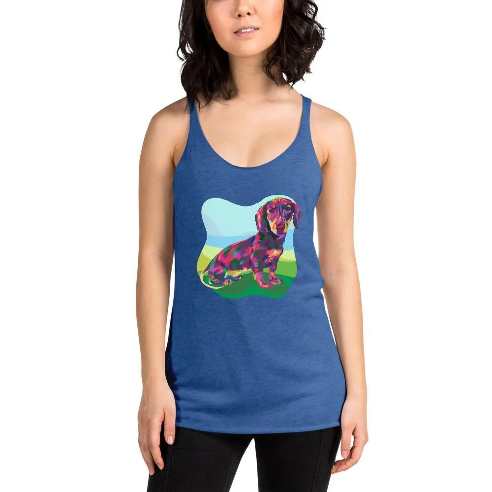 Dachshund Dog Racerback Tank Top