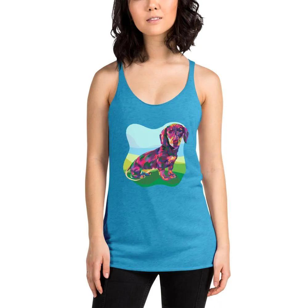 Dachshund Dog Racerback Tank Top