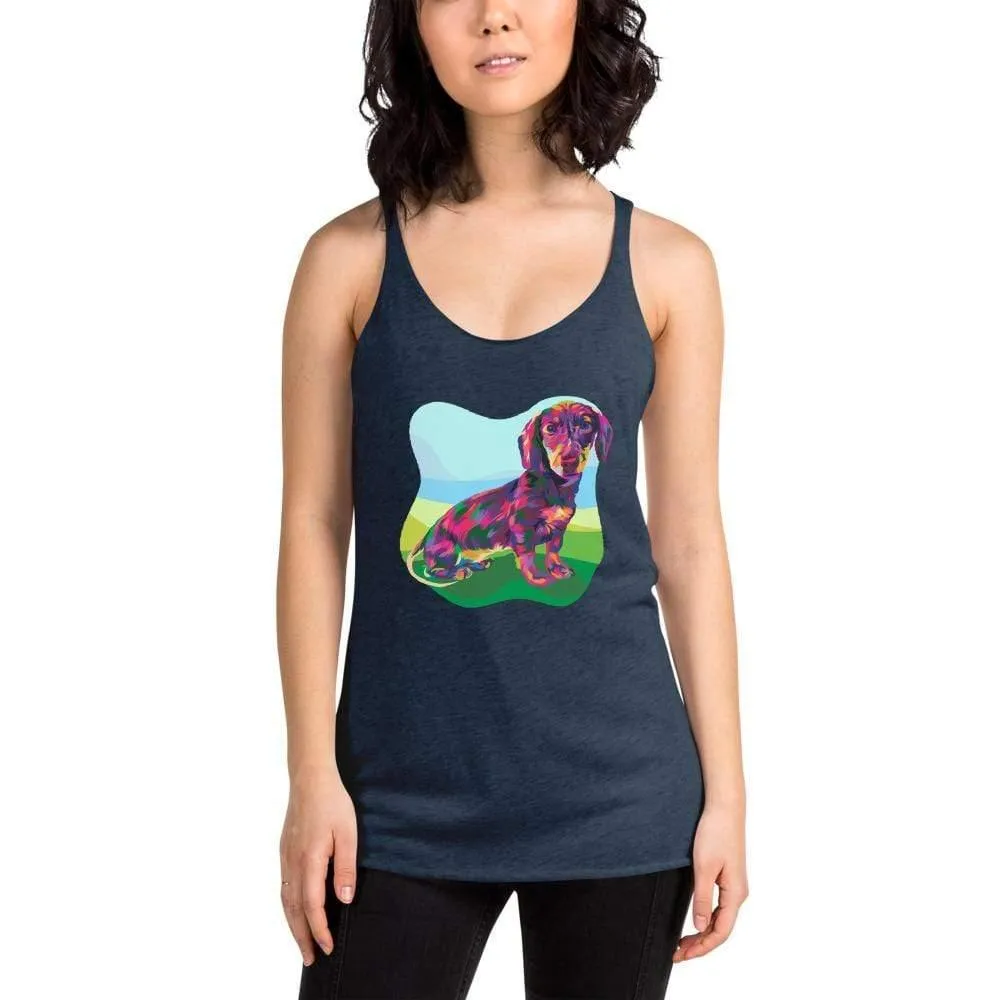 Dachshund Dog Racerback Tank Top