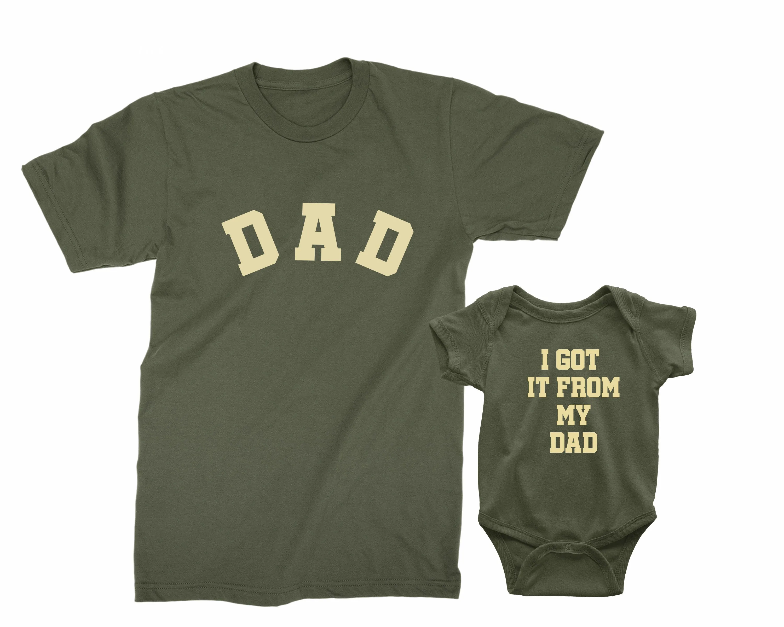 Dad & I got it from my Dad. Father's Day gift for Dad. Girl dad gift. Dad of Girls shirt, Gift for Dad, Dad and Baby girl shirt. N/B PR23