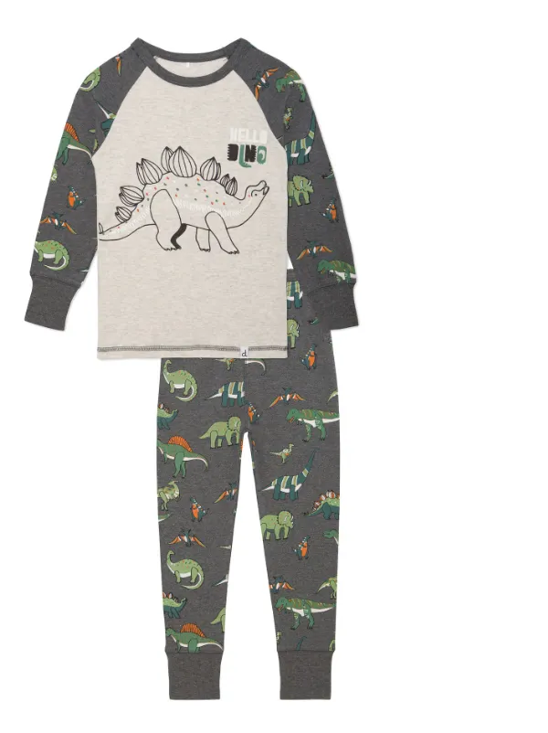 Deux Par Deux Dinosaur Pajama Set