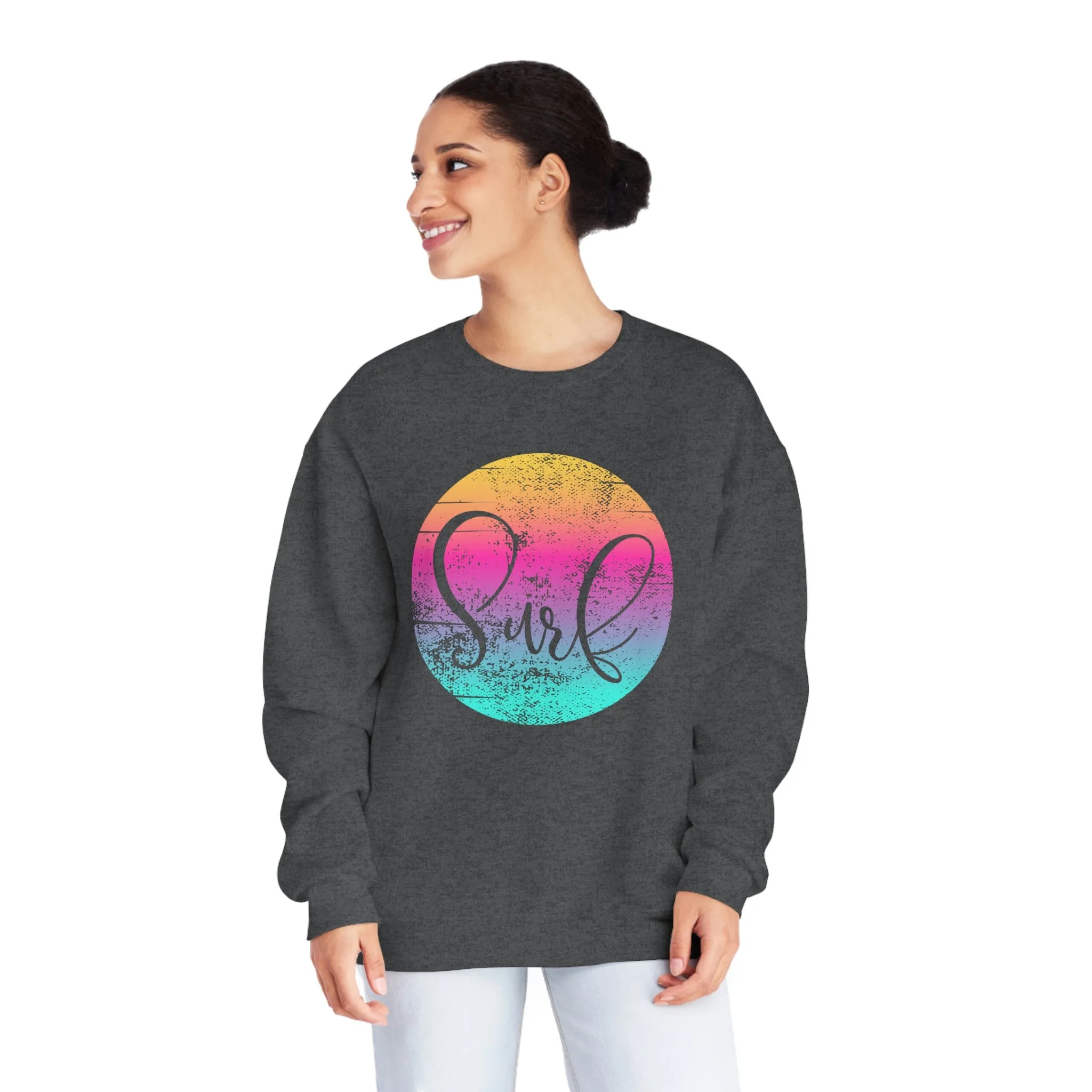Distressed Surf Unisex NuBlend® Crewneck Sweatshirt