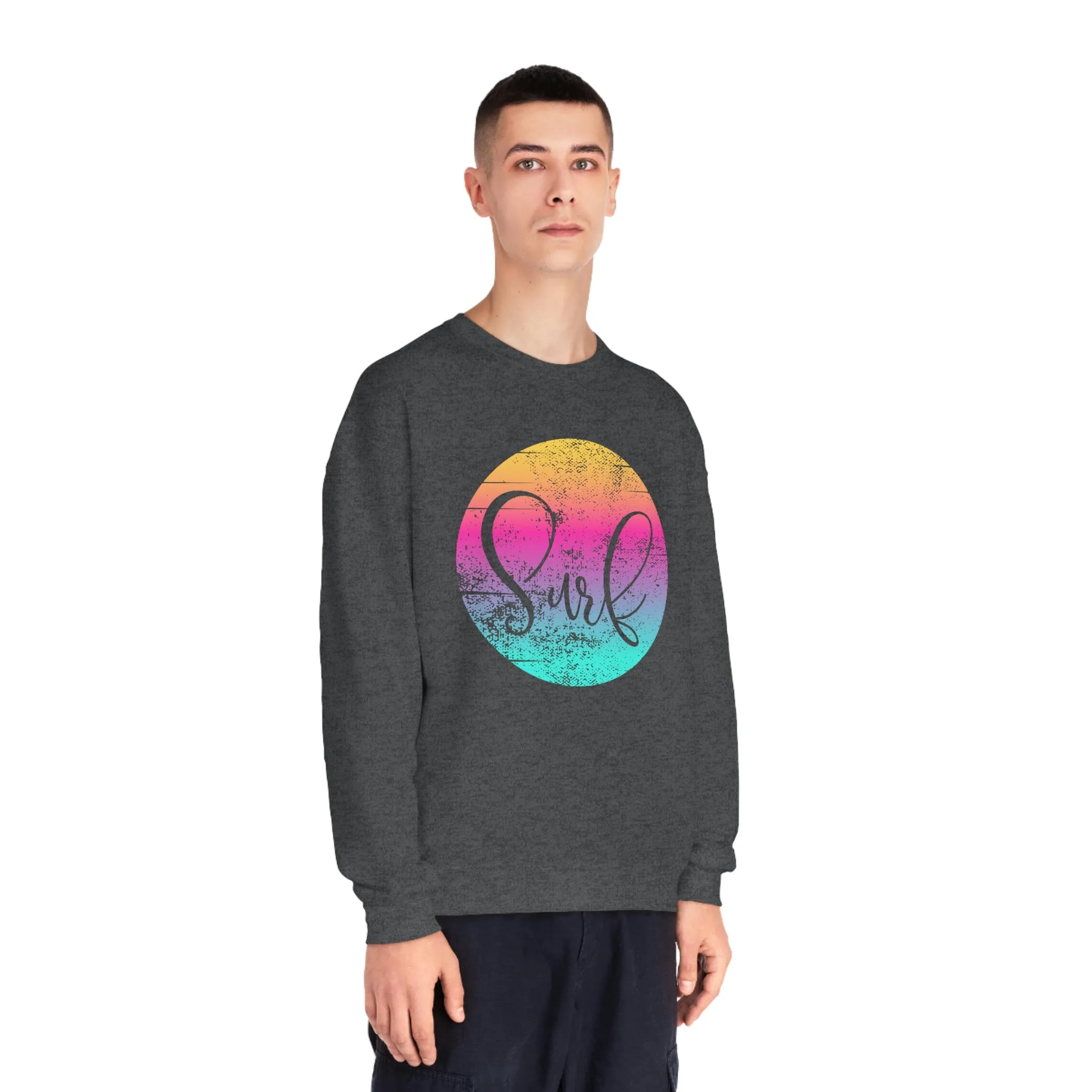 Distressed Surf Unisex NuBlend® Crewneck Sweatshirt