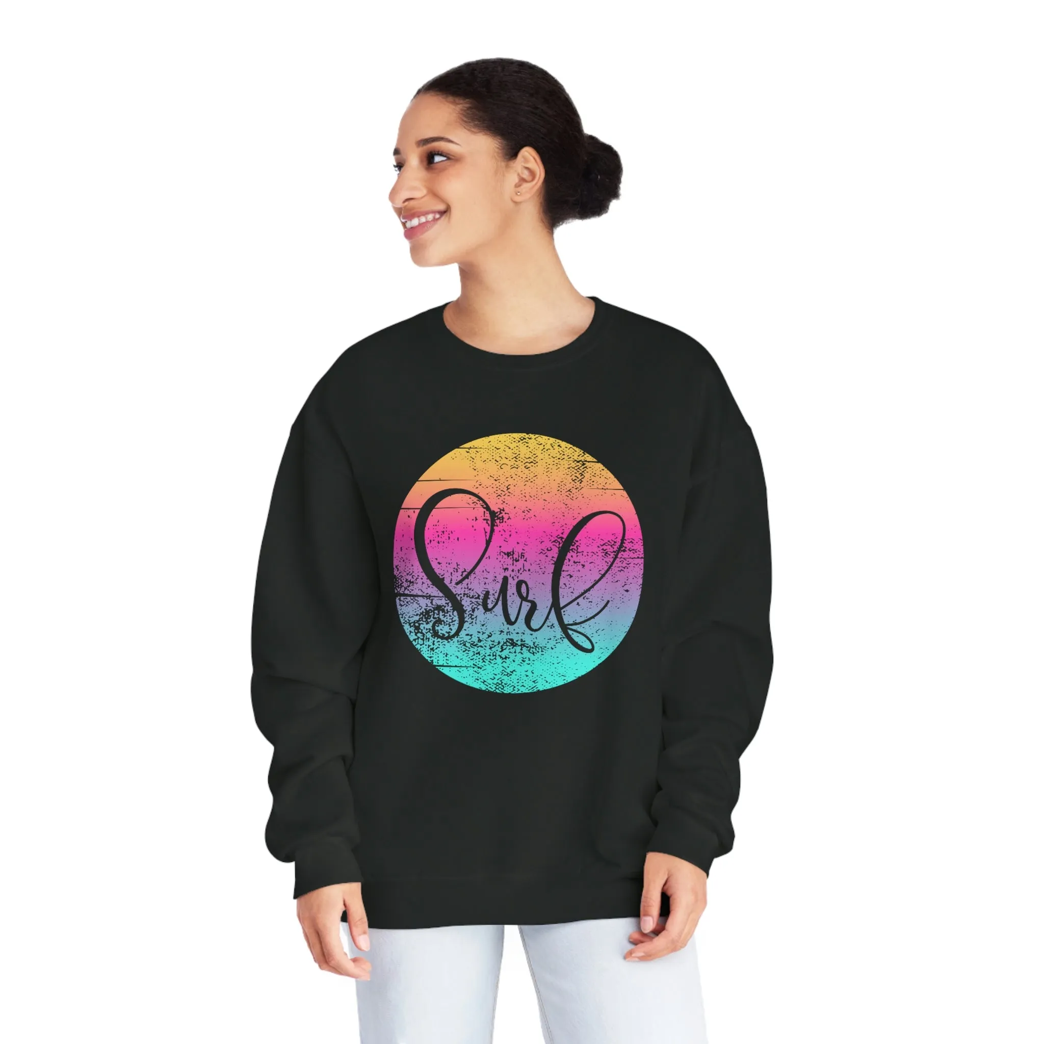 Distressed Surf Unisex NuBlend® Crewneck Sweatshirt