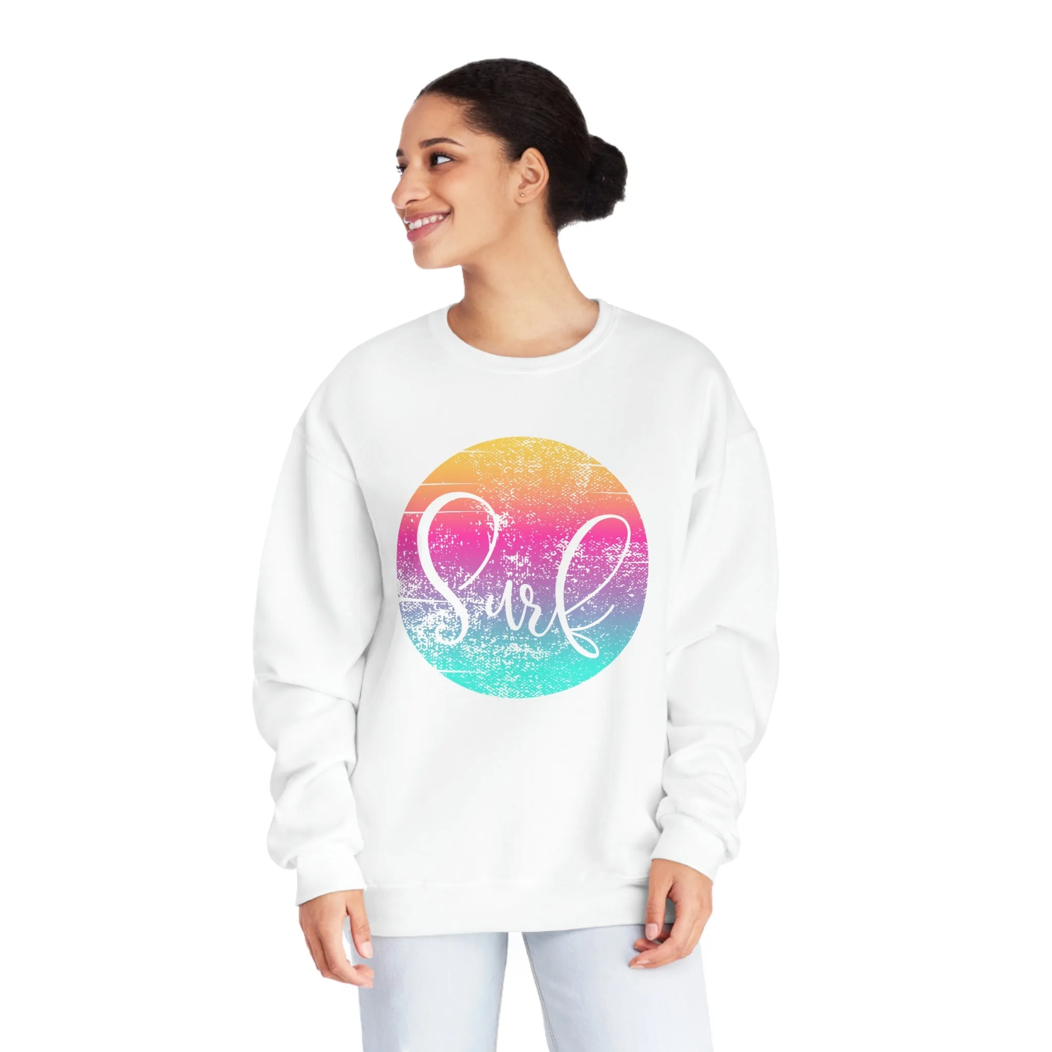 Distressed Surf Unisex NuBlend® Crewneck Sweatshirt