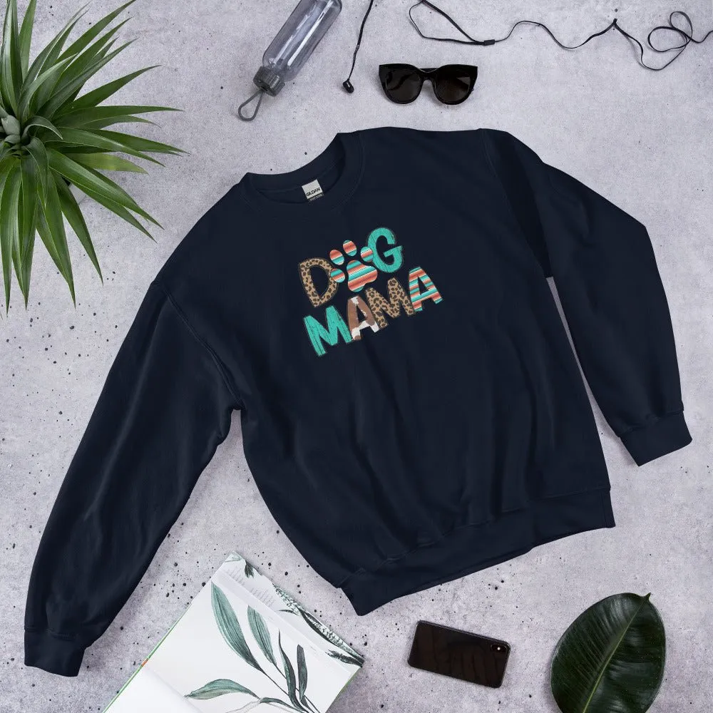 Dog Mama Leopard Print Sweatshirt