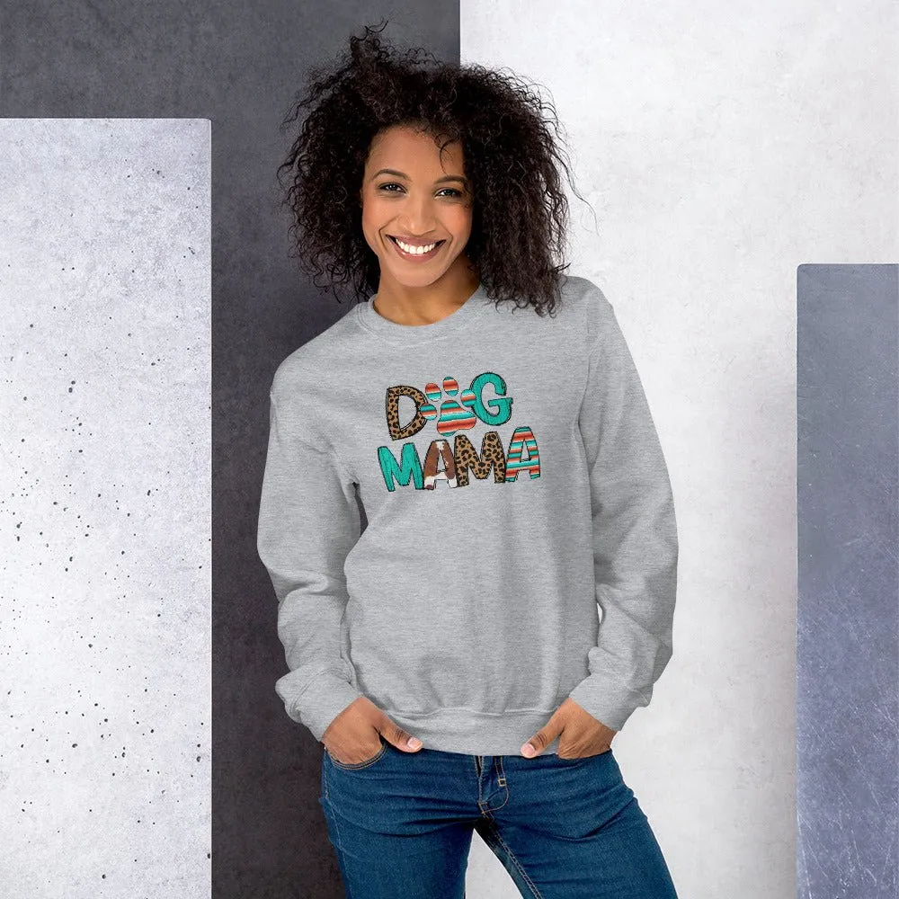 Dog Mama Leopard Print Sweatshirt