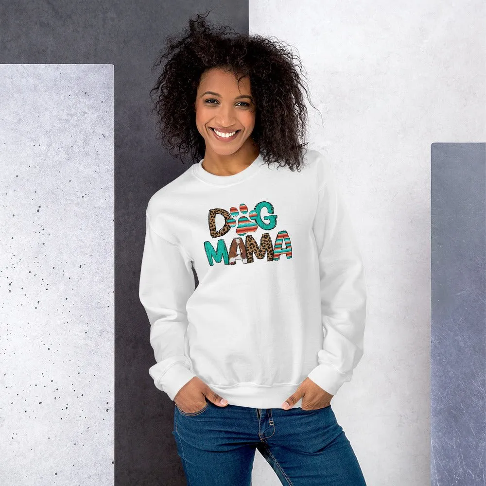 Dog Mama Leopard Print Sweatshirt