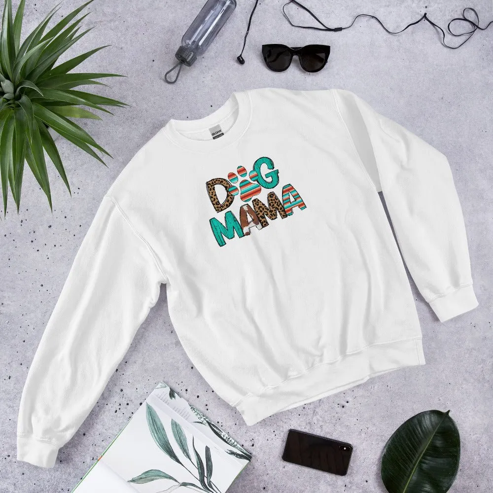 Dog Mama Leopard Print Sweatshirt