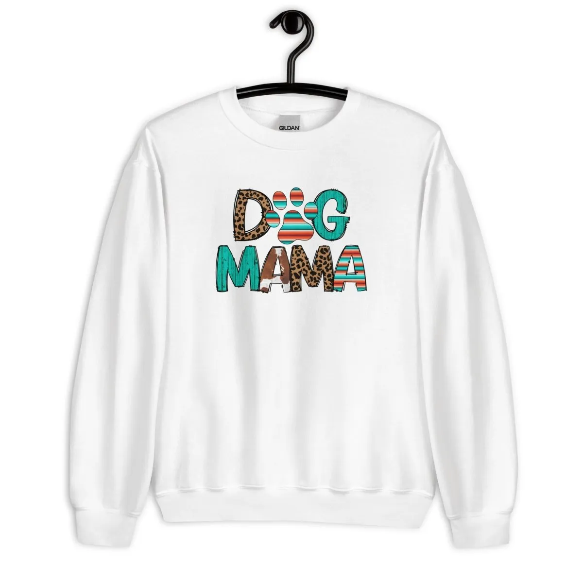 Dog Mama Leopard Print Sweatshirt