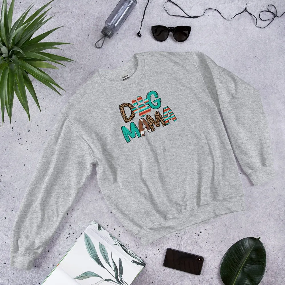 Dog Mama Leopard Print Sweatshirt