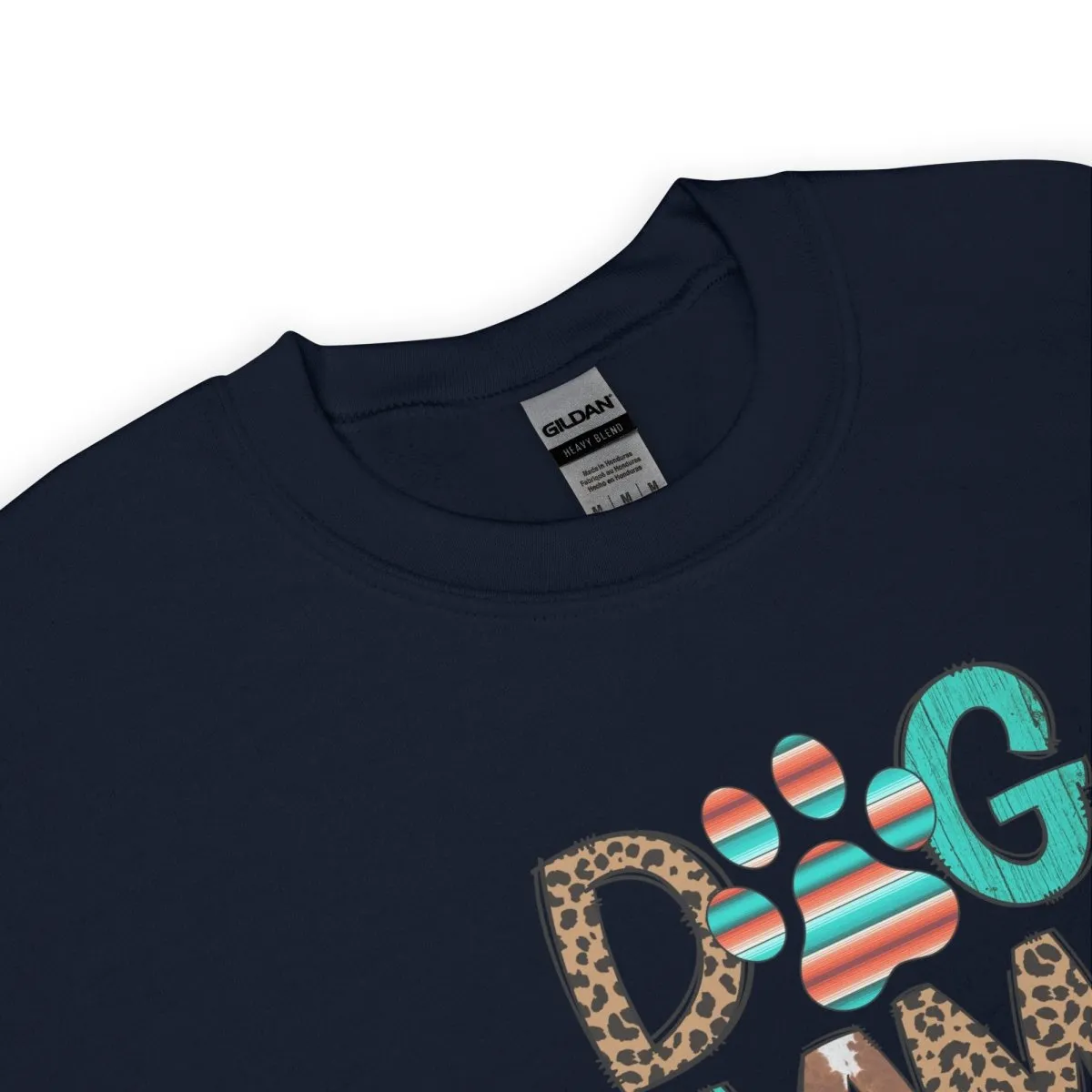 Dog Mama Leopard Print Sweatshirt
