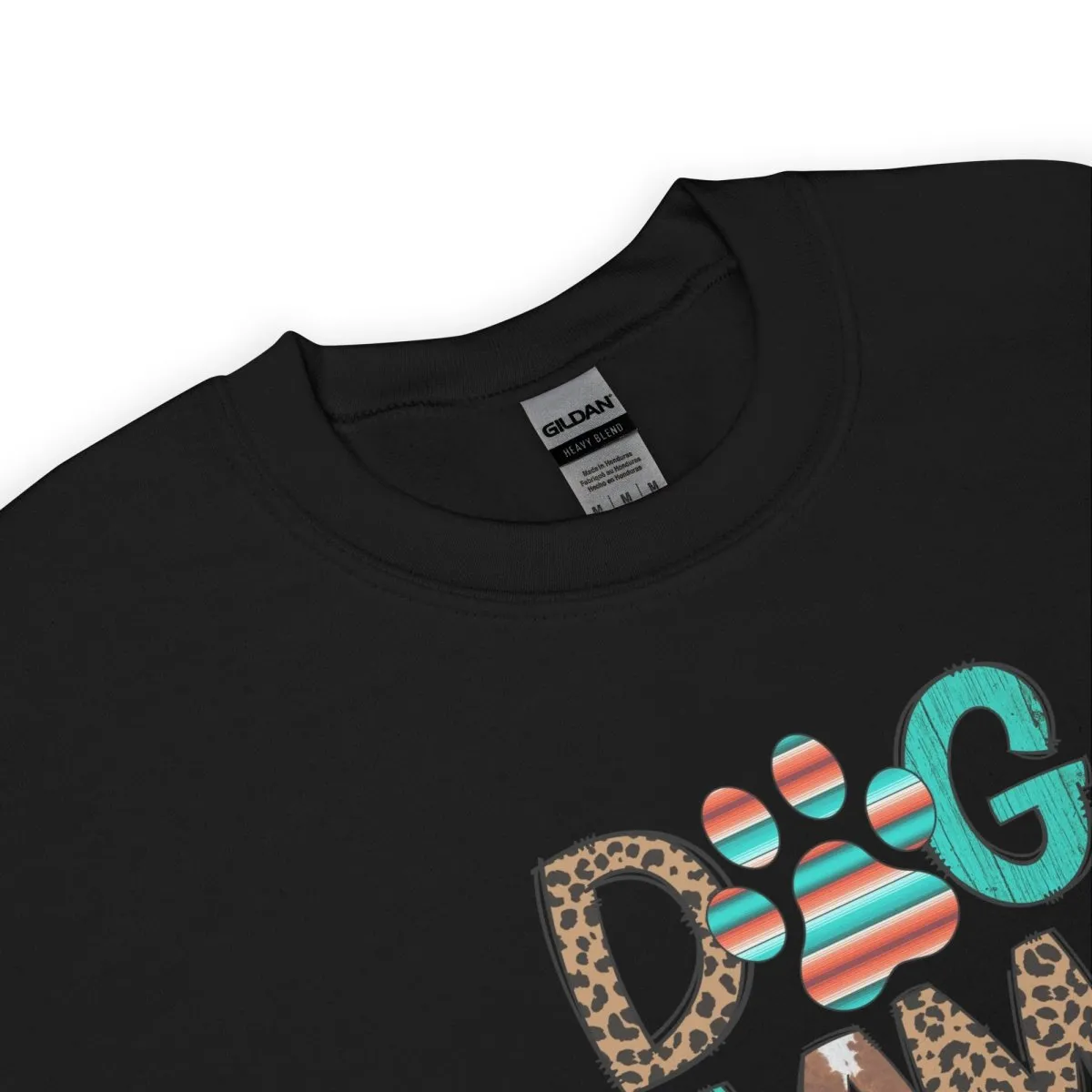Dog Mama Leopard Print Sweatshirt