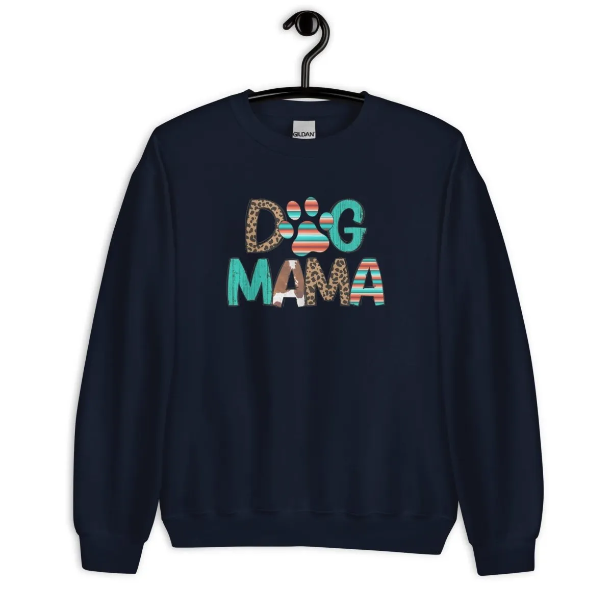 Dog Mama Leopard Print Sweatshirt