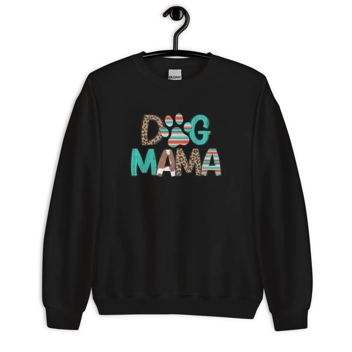 Dog Mama Leopard Print Sweatshirt
