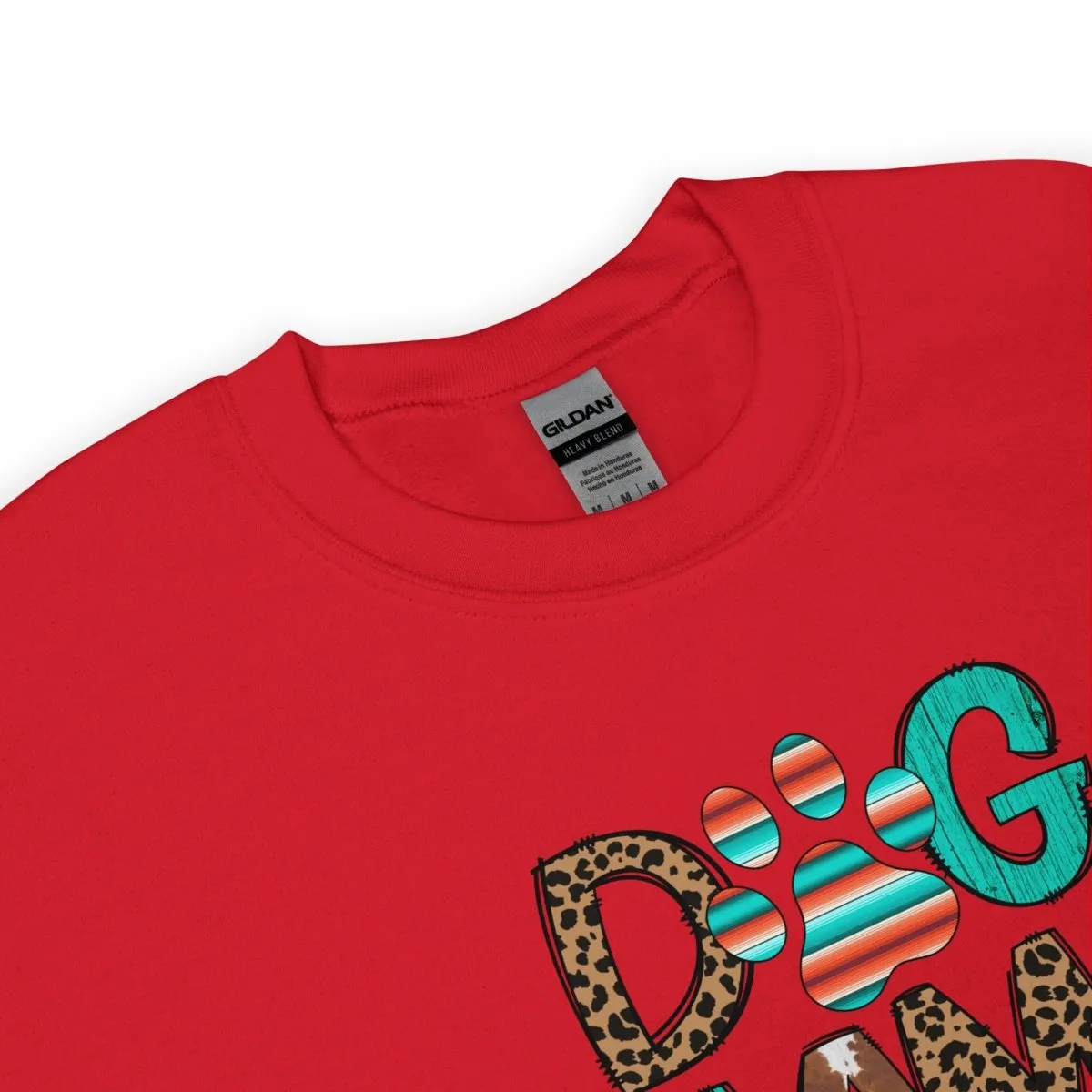 Dog Mama Leopard Print Sweatshirt