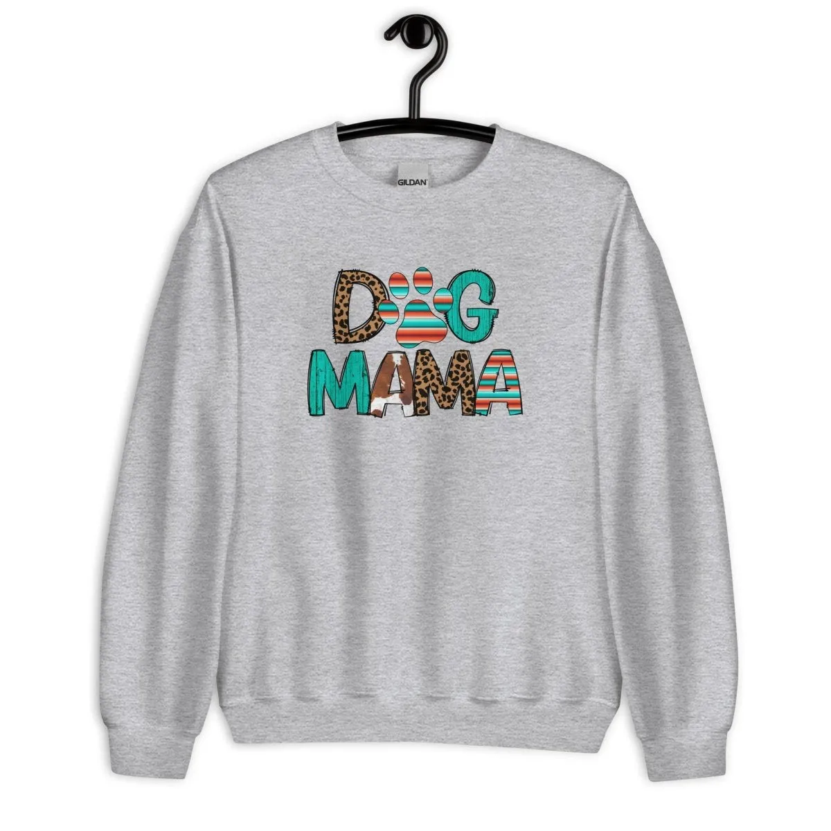 Dog Mama Leopard Print Sweatshirt