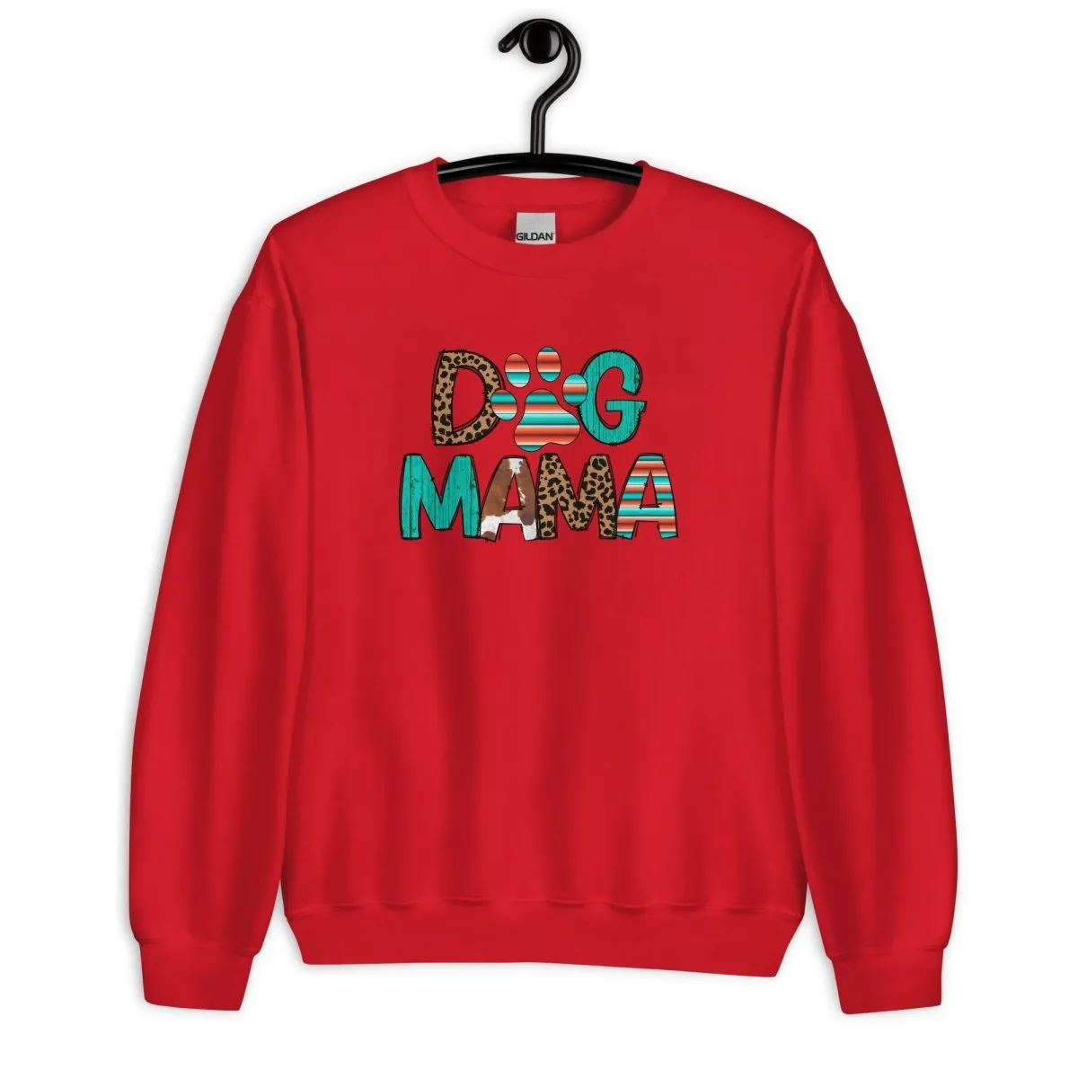 Dog Mama Leopard Print Sweatshirt