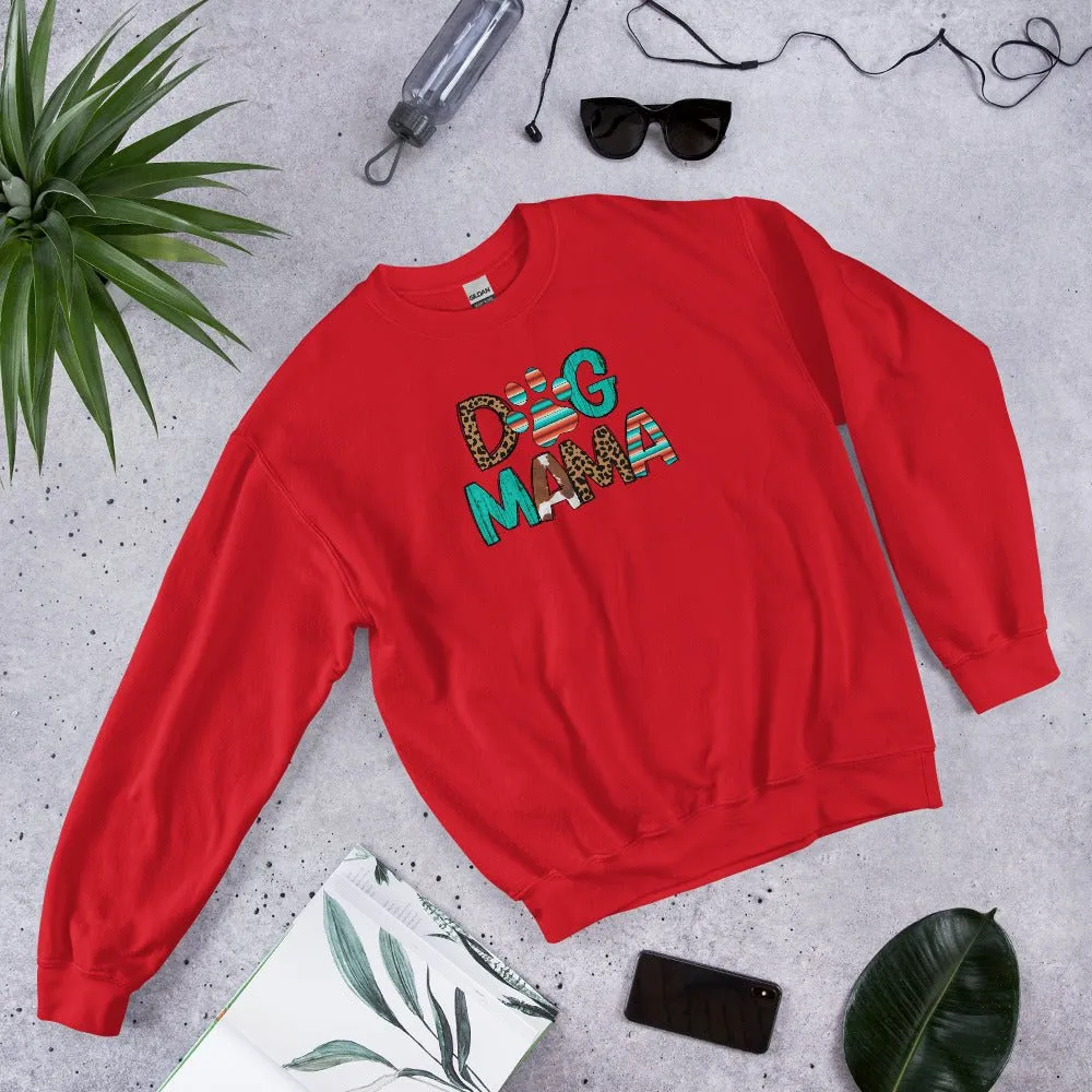 Dog Mama Leopard Print Sweatshirt