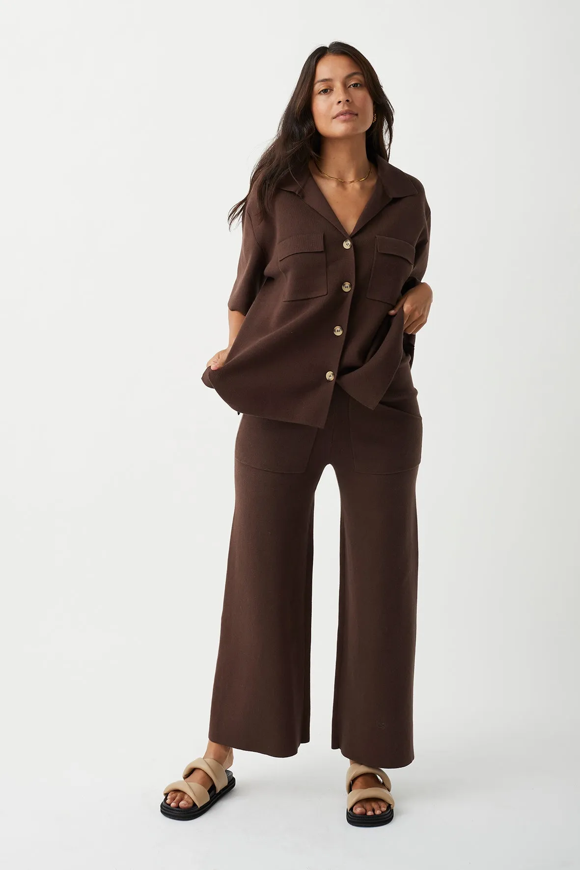 Easton Shirt Chocolate