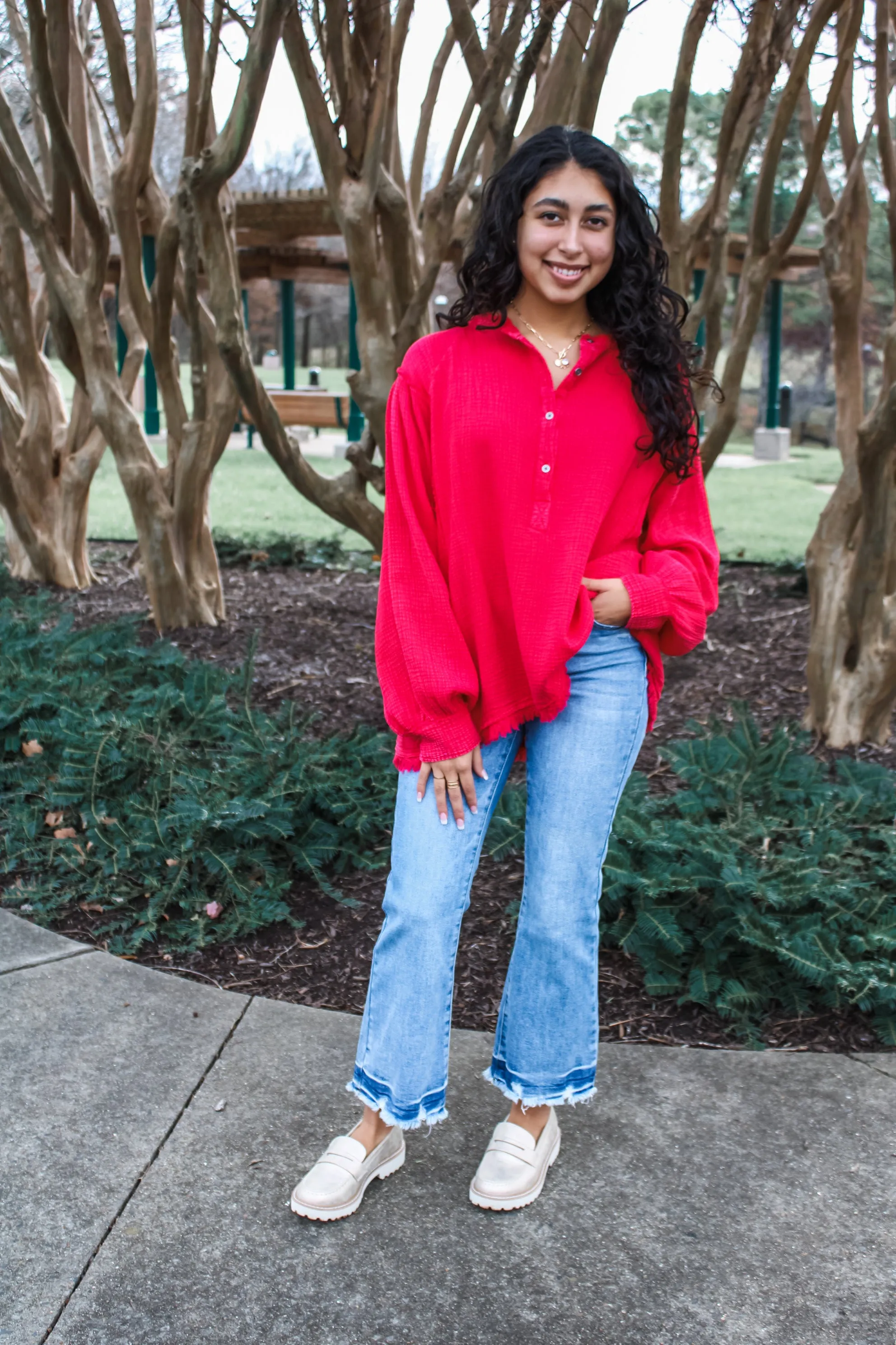 Easy Essential Woven • Red