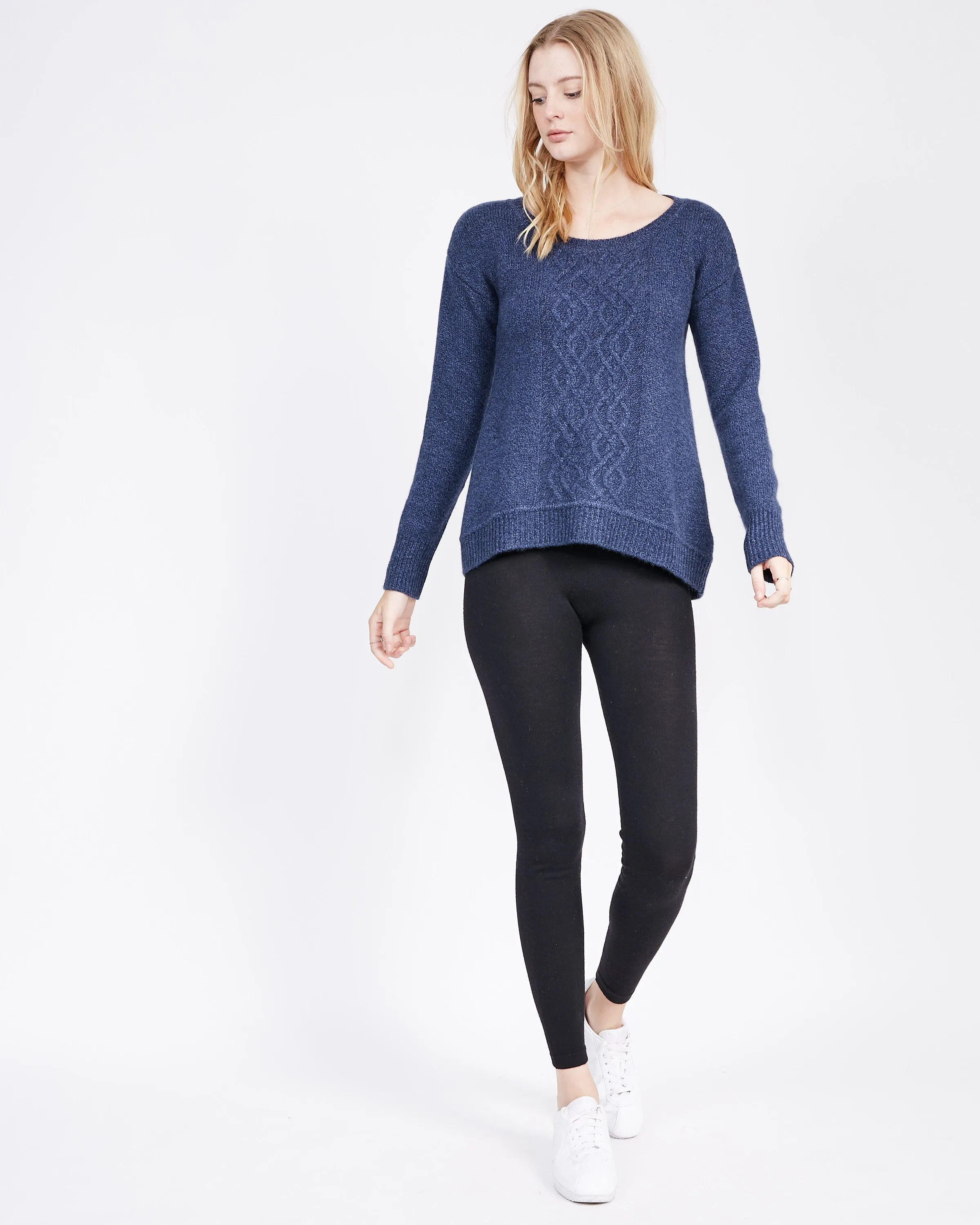 Edana Cashmere Cable Sweater