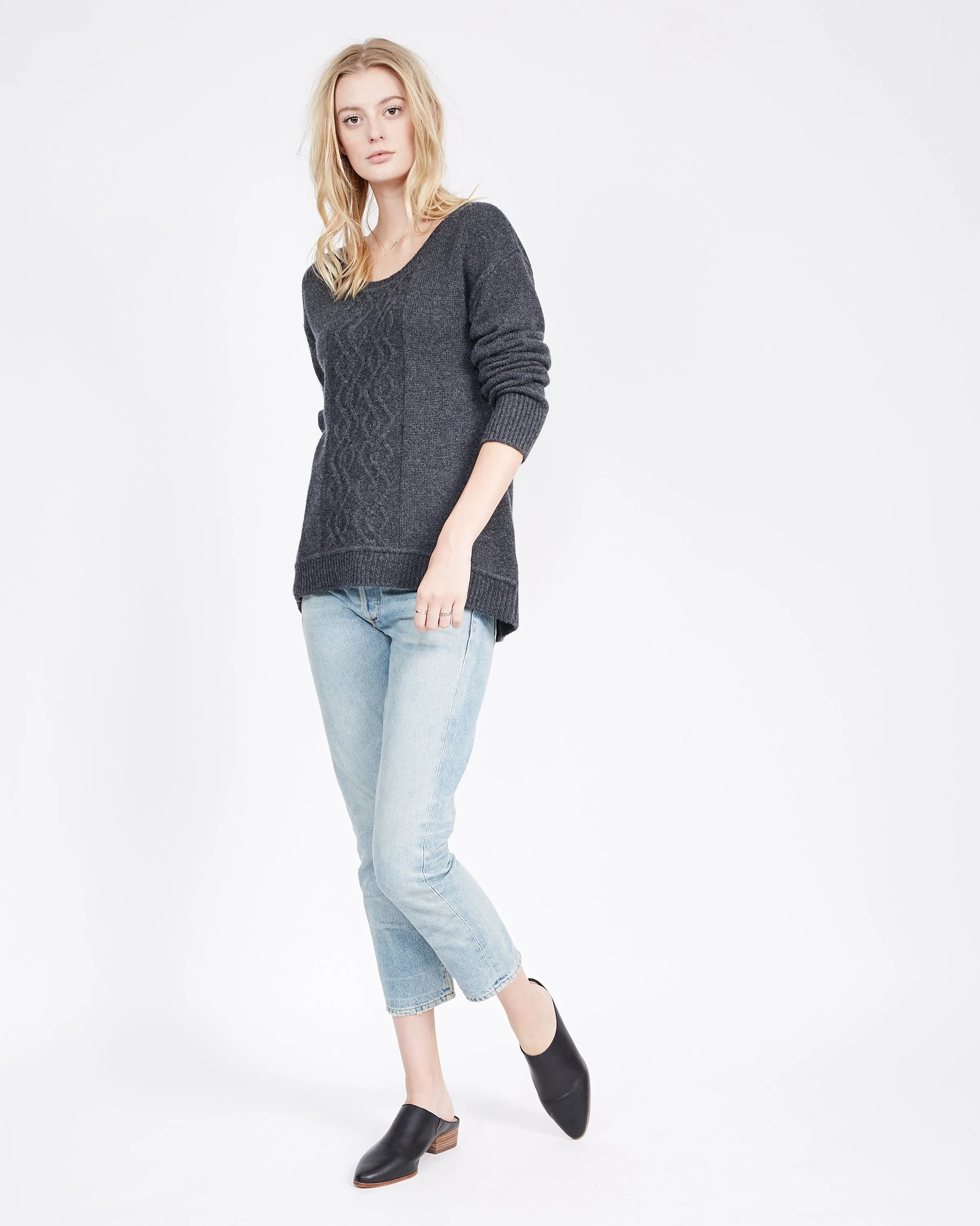 Edana Cashmere Cable Sweater