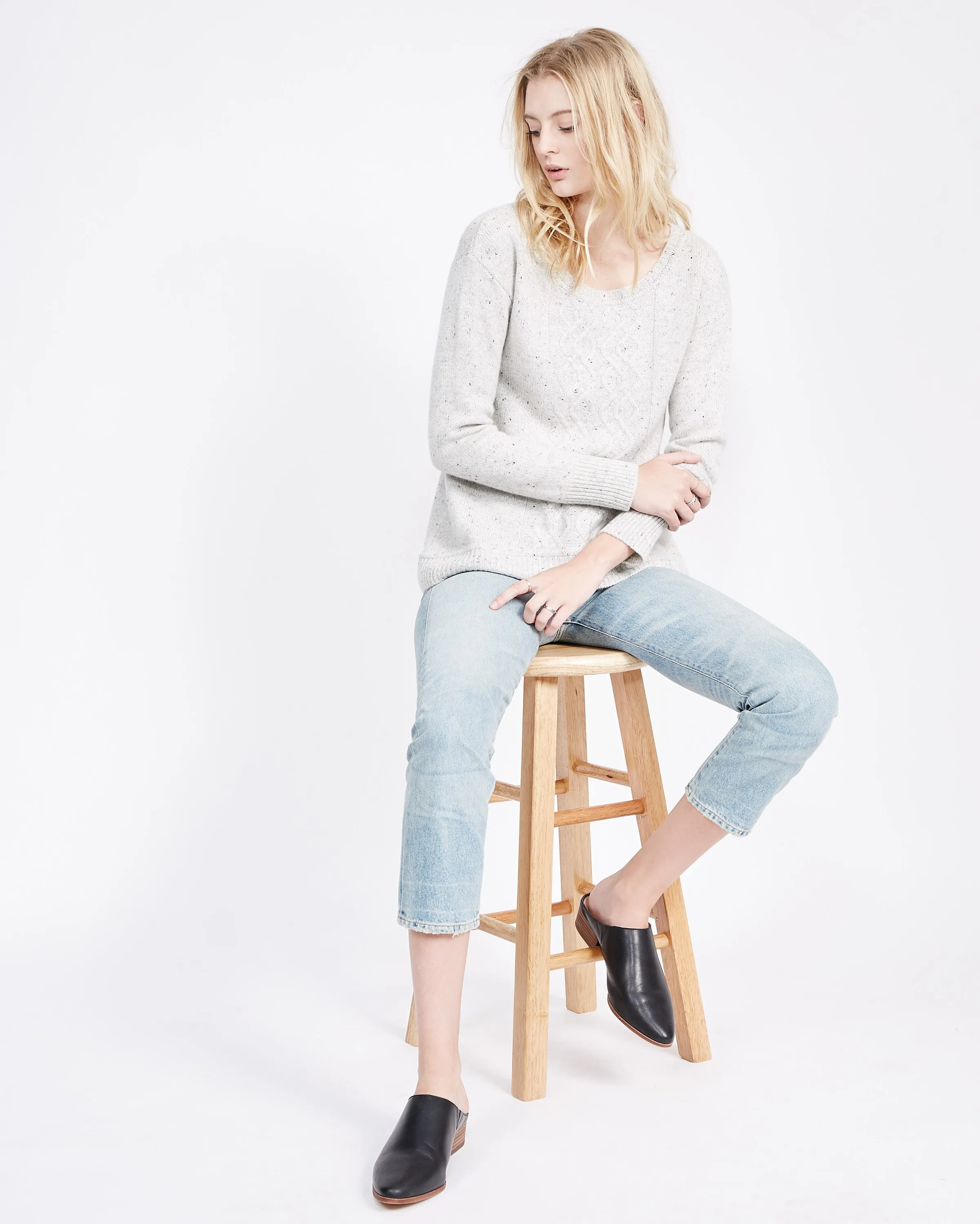 Edana Cashmere Cable Sweater