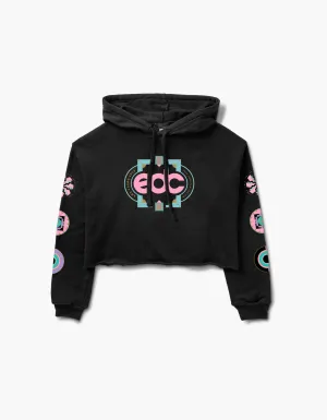 EDC Las Vegas 2025 Kinetic Lineup Crop Hoodie