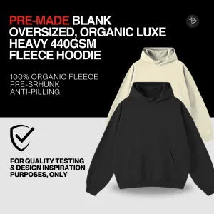 Essentials Oversized, Organic Luxe Fleece Hoodie Sample