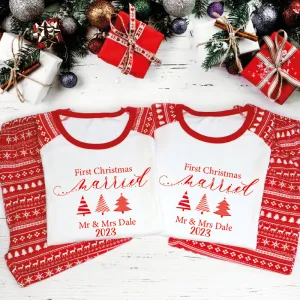 First Christmas Married Matching Christmas Pyjamas