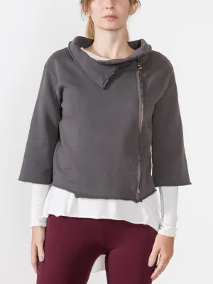 fleece moto jacket
